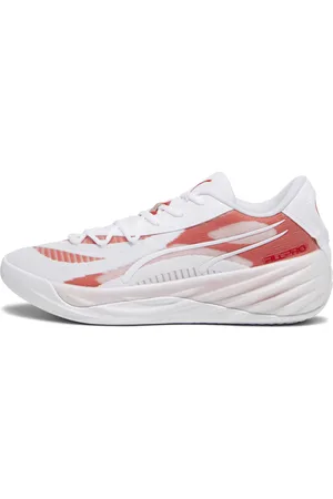 PUMA All-Pro NITRO Team Basketball Shoes, White, Size 41, Shoes