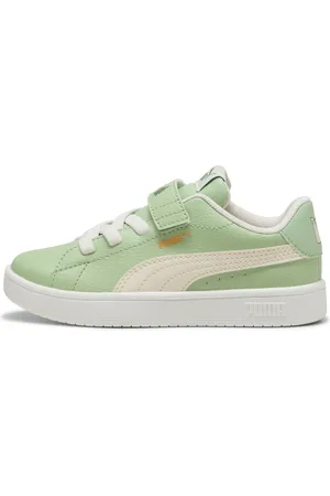 PUMA Ballkid Woodland Sneakers Kids, Green, Size 34.5, Shoes
