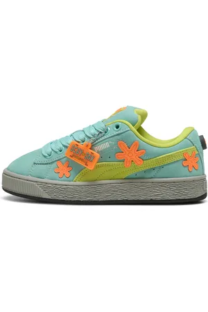 PUMA HOOPS x SCOOBY DOO Suede XL Sneakers Youth, Green, Size 35.5, Shoes