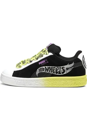 PUMA X HOT WHEELSâ¢ Suede XL Sneakers Kids, Black, Size 27.5, Shoes
