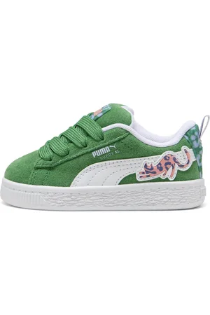 PUMA Suede XL Cats Club Sneakers Toddler, Green, Size 21, Shoes