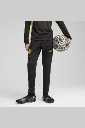 PUMA Borussia Dortmund Training Pants Youth, Black, Size 15-16Y, Clothing
