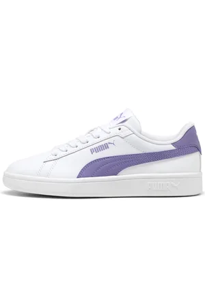 PUMA Smash 3.0 Leather Sneakers Youth, White, Size 35.5, Shoes