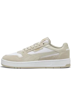 PUMA Court Classic Suede Sneakers Unisex, White, Size 41, Shoes