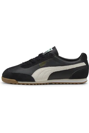 PUMA Arizona Retro Sneakers Unisex, Black, Size 36, Shoes