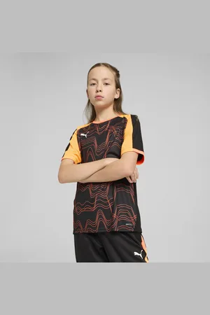 PUMA Individual LIGA Graphic Football Jersey Youth, Black, Size 5-6Y, Clothing
