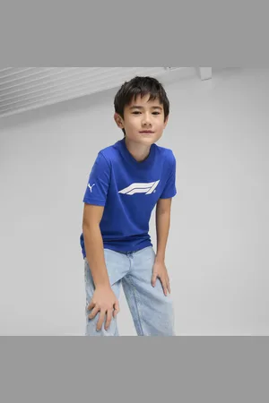 PUMA F1Â® Essentials Tee Kids, Blue, Size 5-6Y, Clothing