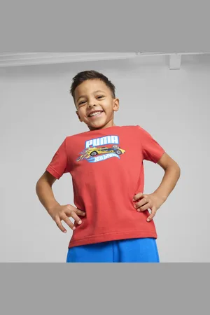PUMA X HOT WHEELSâ¢ Graphic Tee Kids, Red, Size 2-3Y, Clothing