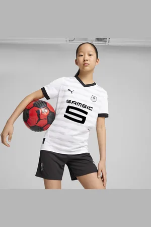PUMA Stade Rennais F.C. 24/25 Away Jersey Youth, White, Size 5-6Y, Clothing