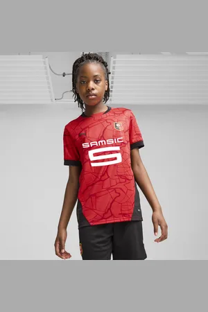 PUMA Stade Rennais F.C. 24/25 Home Jersey Youth, Red, Size 5-6Y, Clothing