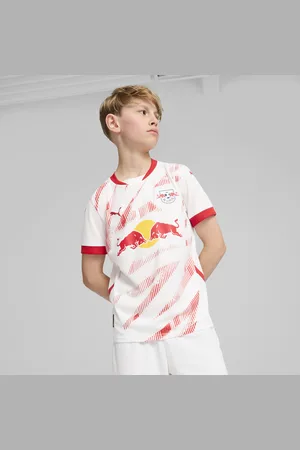 PUMA RB Leipzig 24/25 Home Jersey Youth, White, Size 5-6Y, Clothing