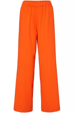 Women's Orange Satin Pants