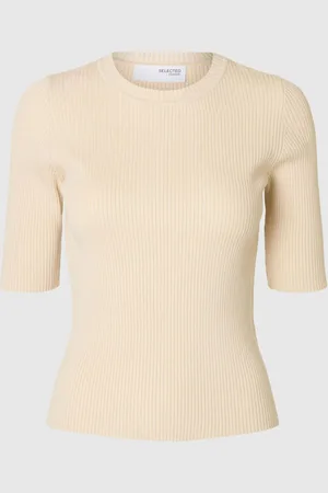 SELECTED Viskoseblanding Strikket Top