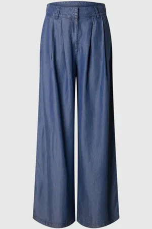 SELECTED Chambray Brede Bukser