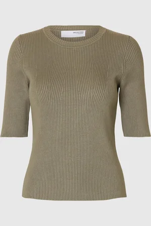 SELECTED Viskoseblanding Strikket Top