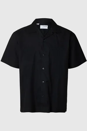 SELECTED Broderet Kortærmet Skjorte