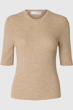 SELECTED Uldblanding Strikket Top