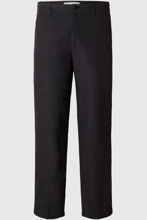 SELECTED 220 Loose Fit Bukser I Hørblanding