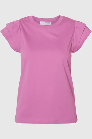 SELECTED Bomuldsflæset T-shirt