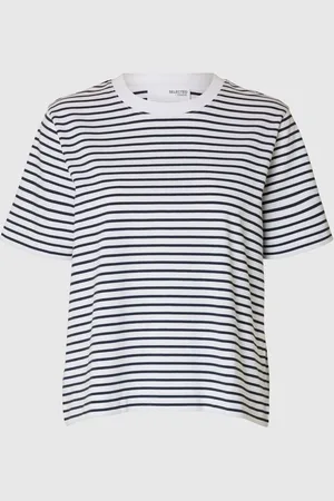 SELECTED Stribet Boxy Fit T-shirt