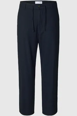 SELECTED 220 Loose Fit Bukser I Hørblanding