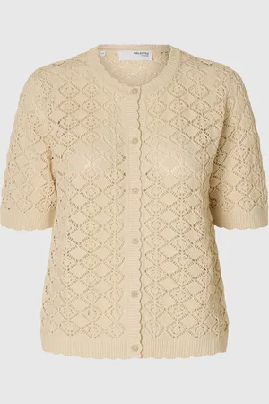 SELECTED Kortærmet Strikket Cardigan