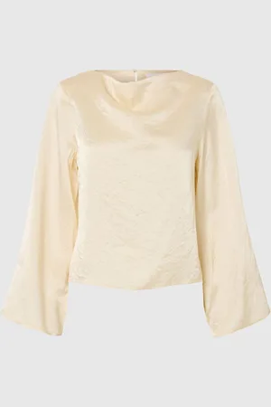 SELECTED High Neck Top Med Lange Ærmer