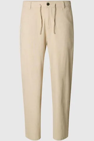 SELECTED 220 Loose Fit Bukser I Hørblanding