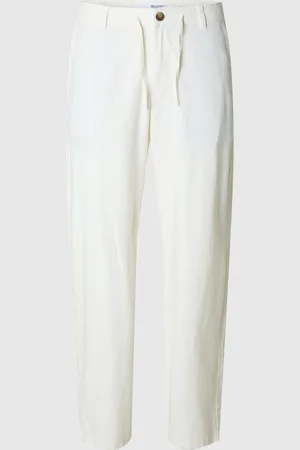 SELECTED 220 Loose Fit Bukser I Hørblanding