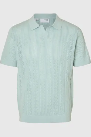 SELECTED 100% Bomuld Strikket Poloshirt