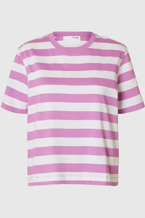 SELECTED Stribet Boxy Fit T-shirt