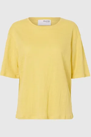 SELECTED Hør T-shirt