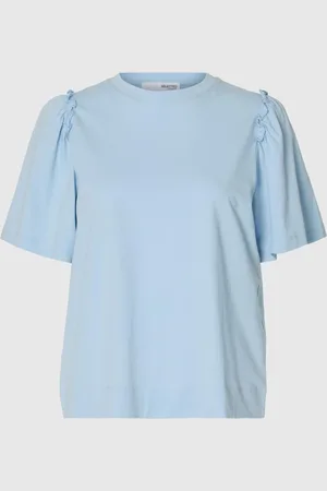 SELECTED Bomuld Med Flæser T-shirt