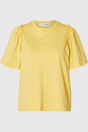 SELECTED Bomuld Med Flæser T-shirt