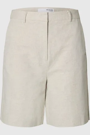 SELECTED Ekstra Bred Pasform Shorts I Hørblanding