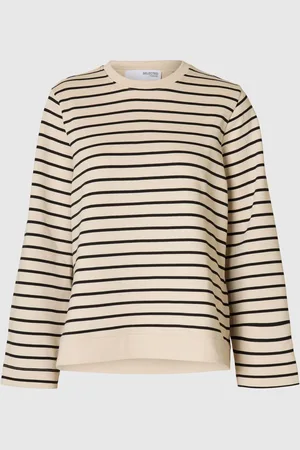 SELECTED Stribet Bomuld Sweatshirt