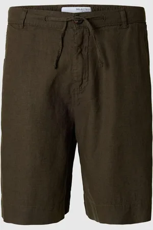 SELECTED Loose Fit Shorts I Hørblanding