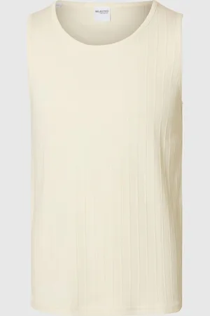 SELECTED Ribbet Bomuld Tanktop