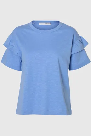 SELECTED Bomuldsflæser T-shirt