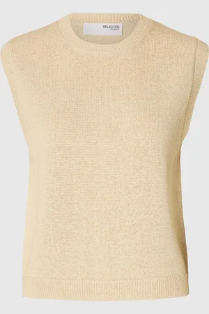 SELECTED Bomuldsblanding Strik Vest