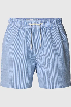 SELECTED Seersucker Badeshorts