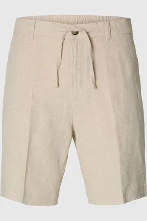 SELECTED Regular Pasform Shorts I Hørblanding