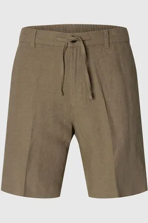 SELECTED Regular Pasform Shorts I Hørblanding