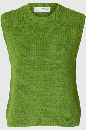SELECTED Bomuldsblanding Strik Vest