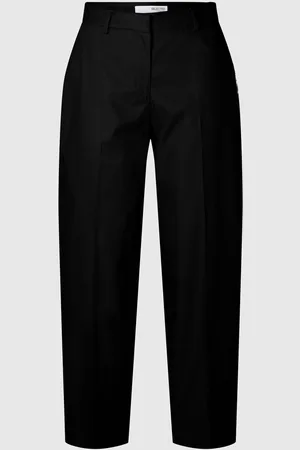 SELECTED Mid Waist Bukser Med Barrel-fit