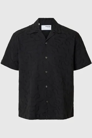 SELECTED Broderet Kortærmet Skjorte