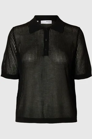 SELECTED Kortærmet Strikket Poloshirt