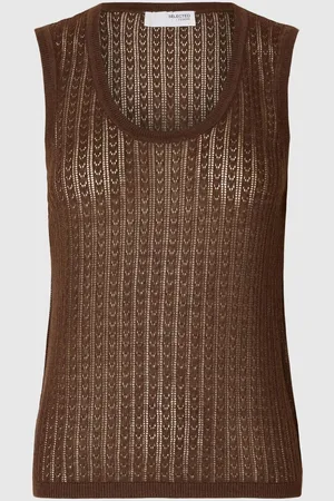 SELECTED Hampblanding Strikket Top