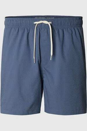 SELECTED Seersucker Badeshorts