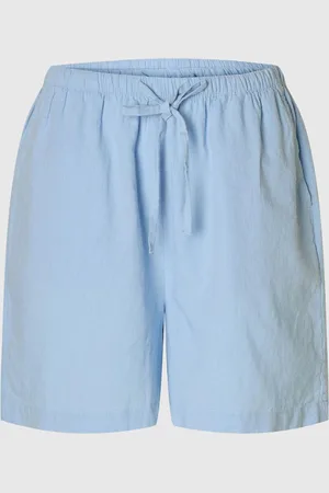 SELECTED Mid-taljet Shorts I Hørblanding